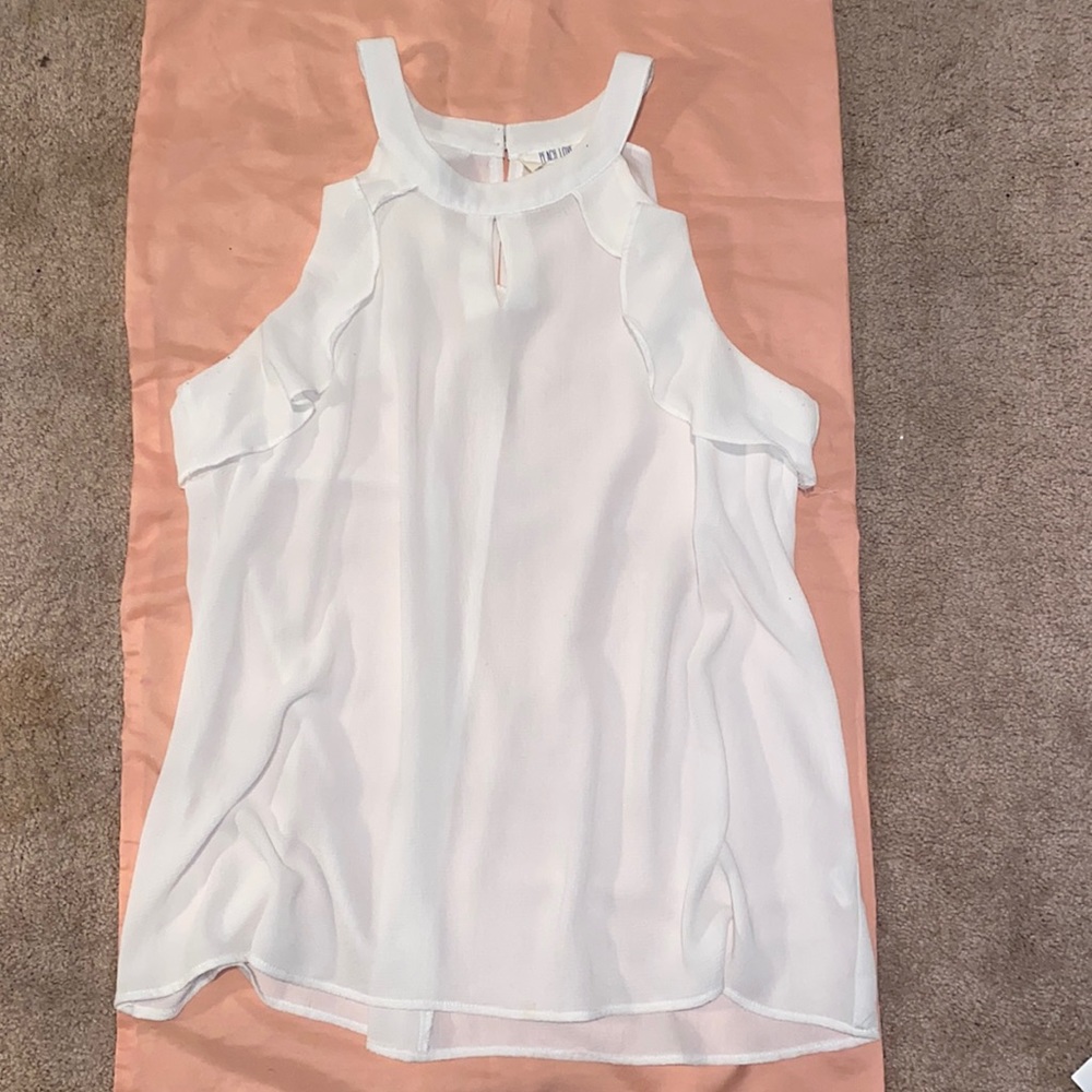 Large white Peach Love sleeveless top